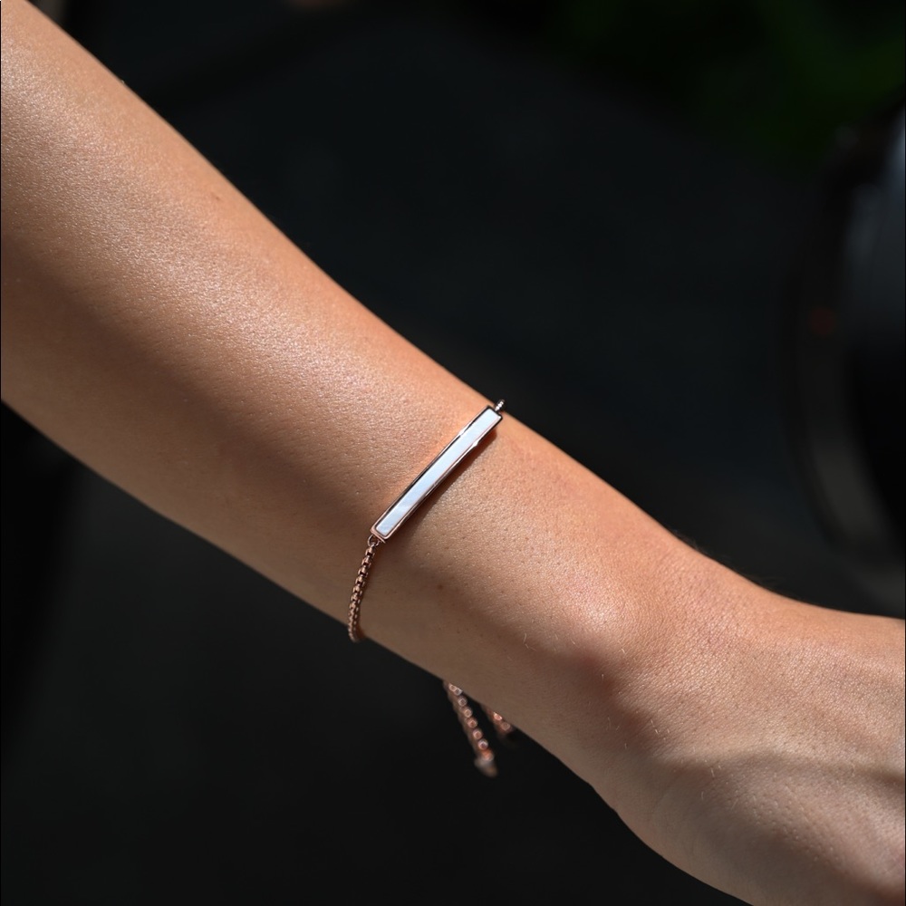 Rose Gold Howlite Bracelet